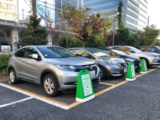今回利用したのはリパーク東五反田2丁目第5のホンダ「ヴェゼル」