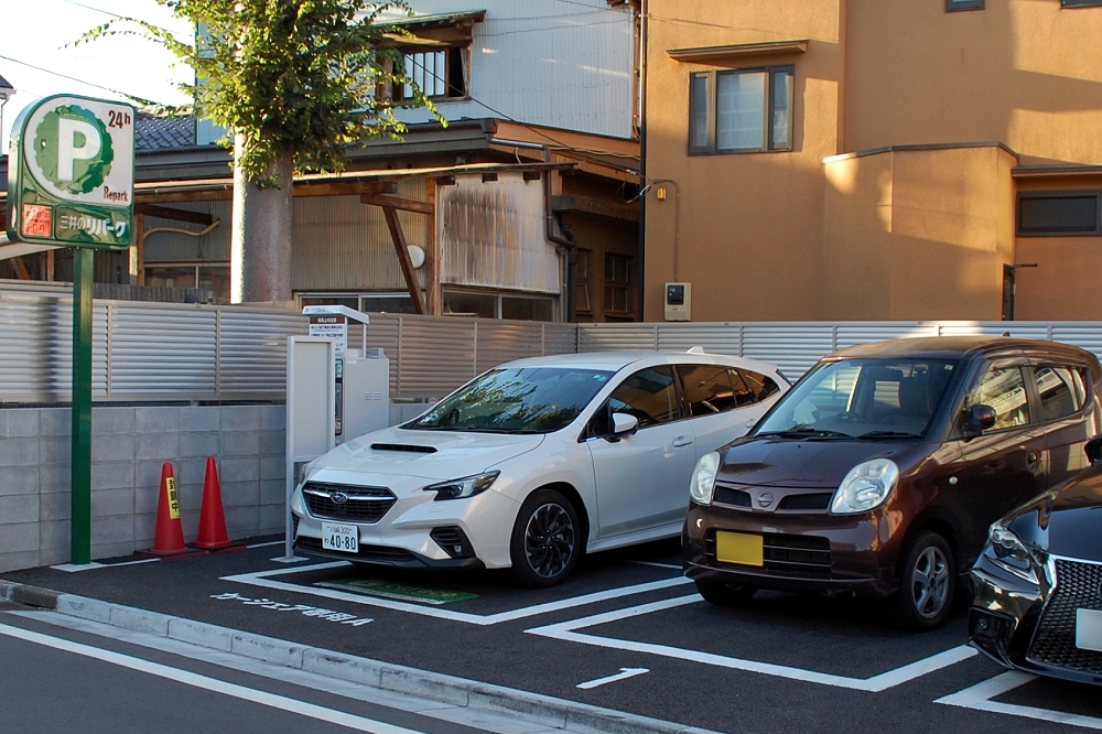ステーションは「リパーク川崎小杉御殿町1丁目第3（自転車可）」を利用。こちらからだと第三京浜道路を利用し、70分ほどで長者ヶ崎に到着できる
