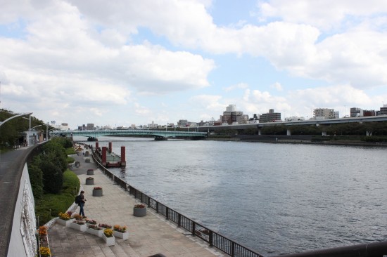 隅田公園は隅田川の両岸に分かれている