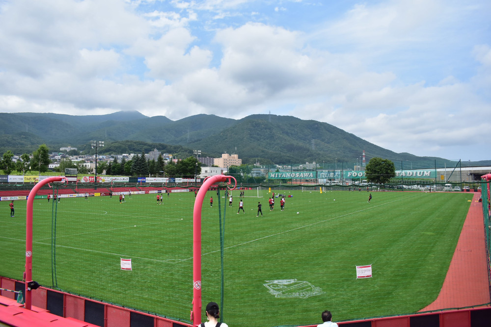 観光の合間に、迫力ある練習を見学