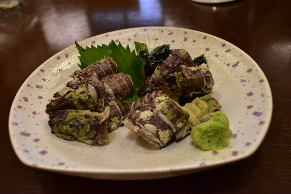 旬の「秋シャコの刺身」2,500円（税込み）