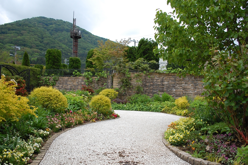 この日は可憐な草花たちが出迎えてくれたが、スポット名の示す通り、6月から7月にかけてはアジサイが咲き誇って小径を彩る