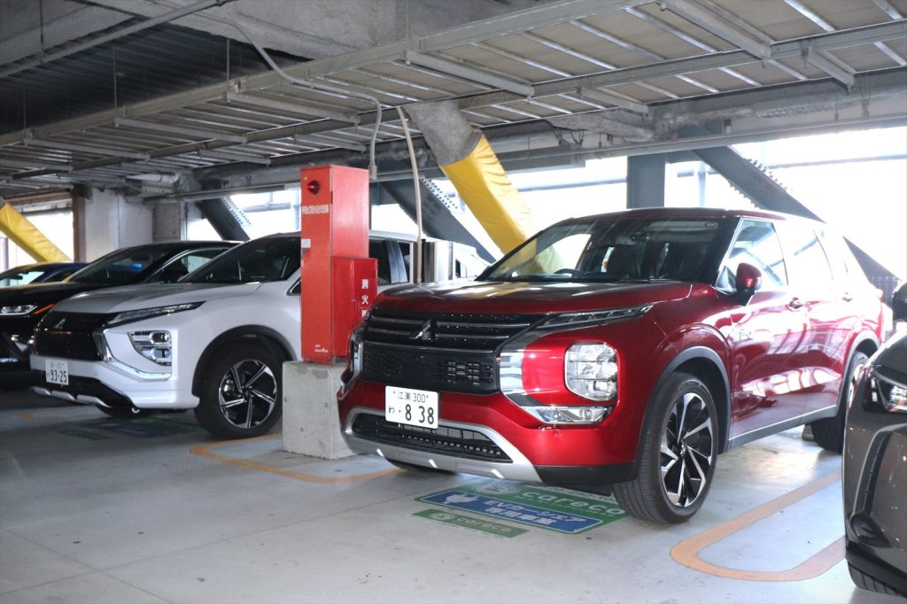 PHEV（プラグインハイブリッド車）の充電器もある「ららぽーと豊洲（本館5階駐車場）」ステーション