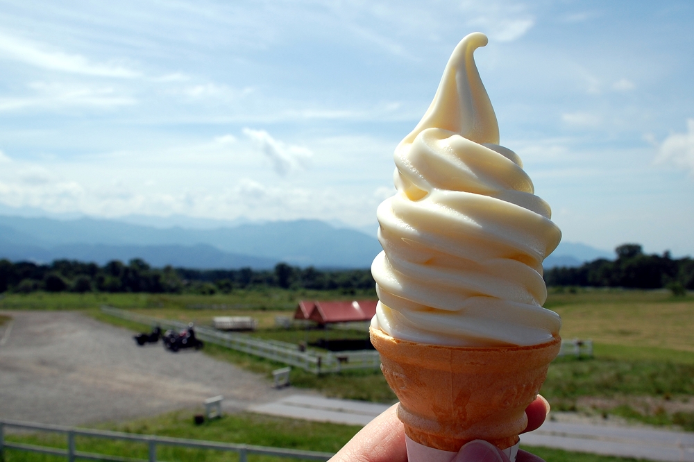 清泉寮ソフトクリームは450円(税込み)
