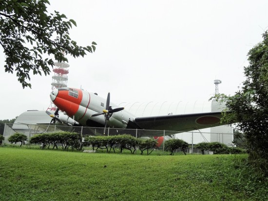 本物の飛行機も展示されていた