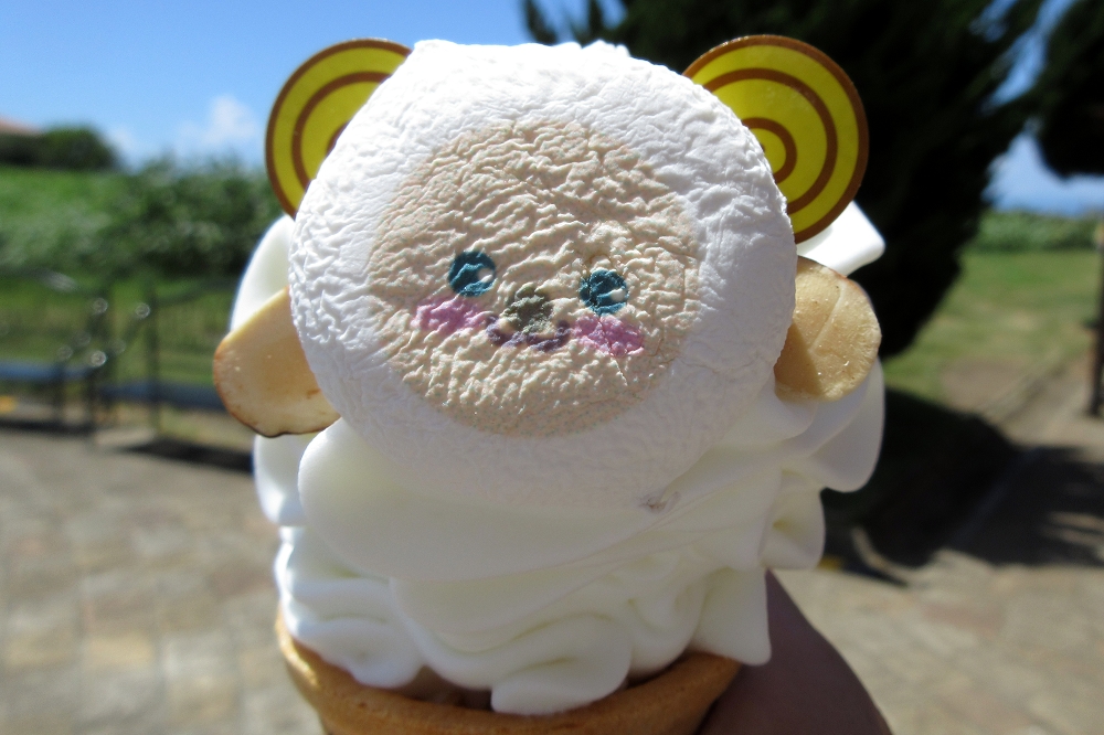 関口牧場ミルクのヒツジさんソフトは650円（税込み）。ボリュームも十分にある