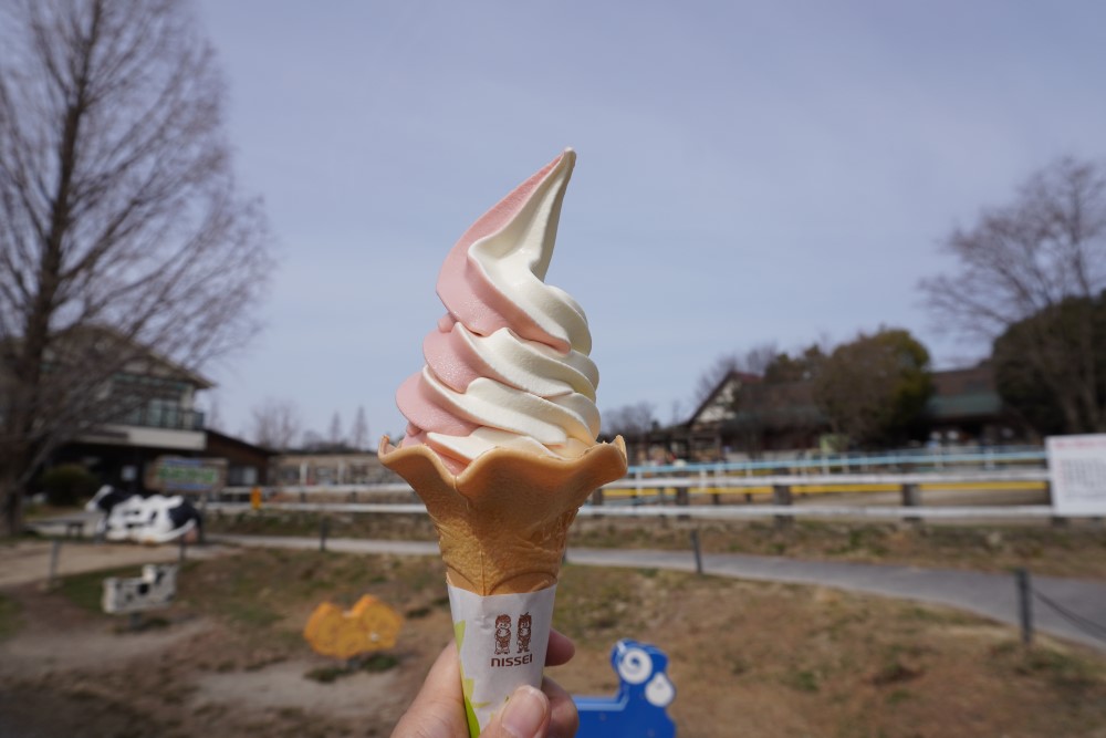 あまおうのミックスソフト(税込360円)