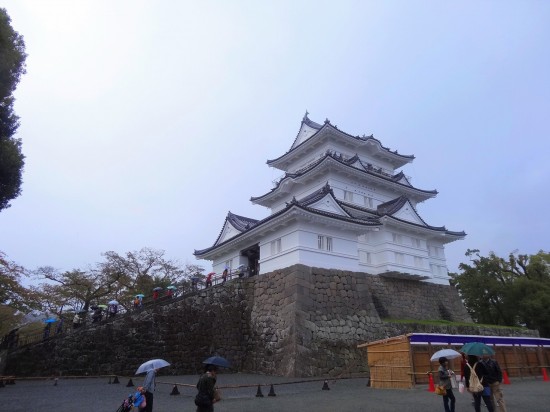 天守閣の高さは地上から約40m。間近で見るとその大きさに圧倒される