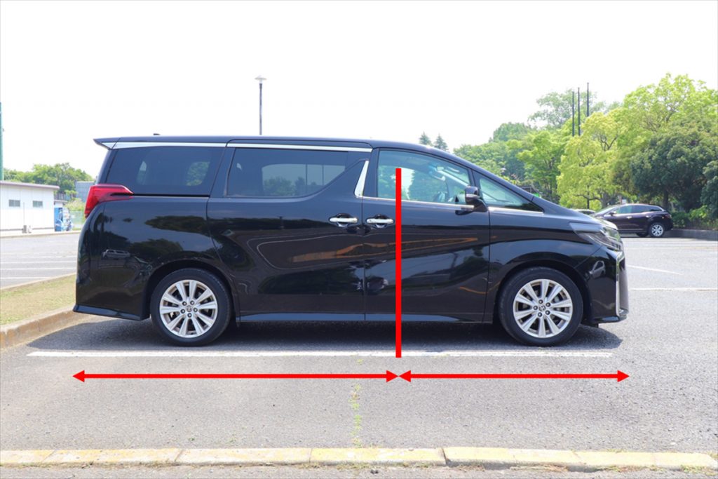 ミニバンは運転が前よりで、運転席より後部が長い