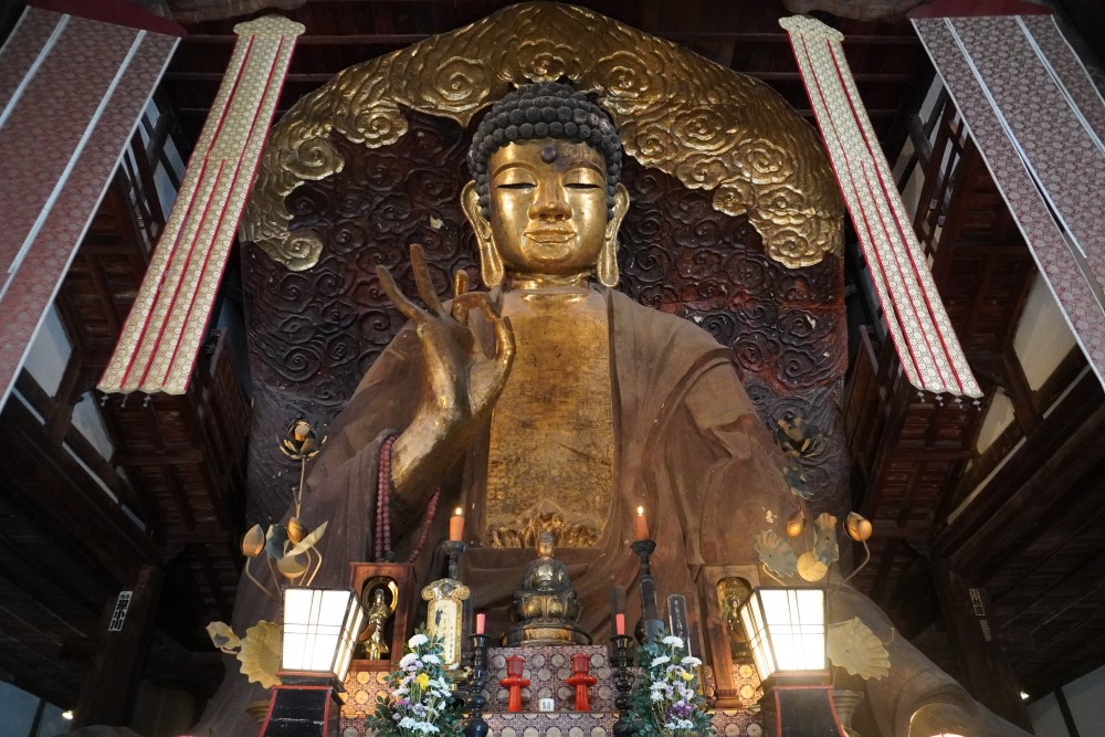 大仏の周りをぐるりと歩けて、さまざまな角度で眺めることができる