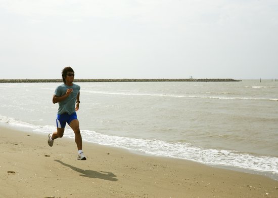 コースを変えてランニング