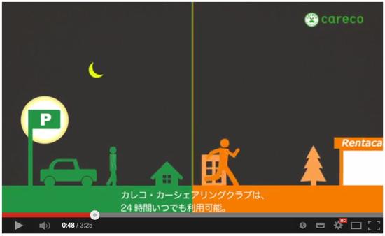 カレコなら24時間利用可能