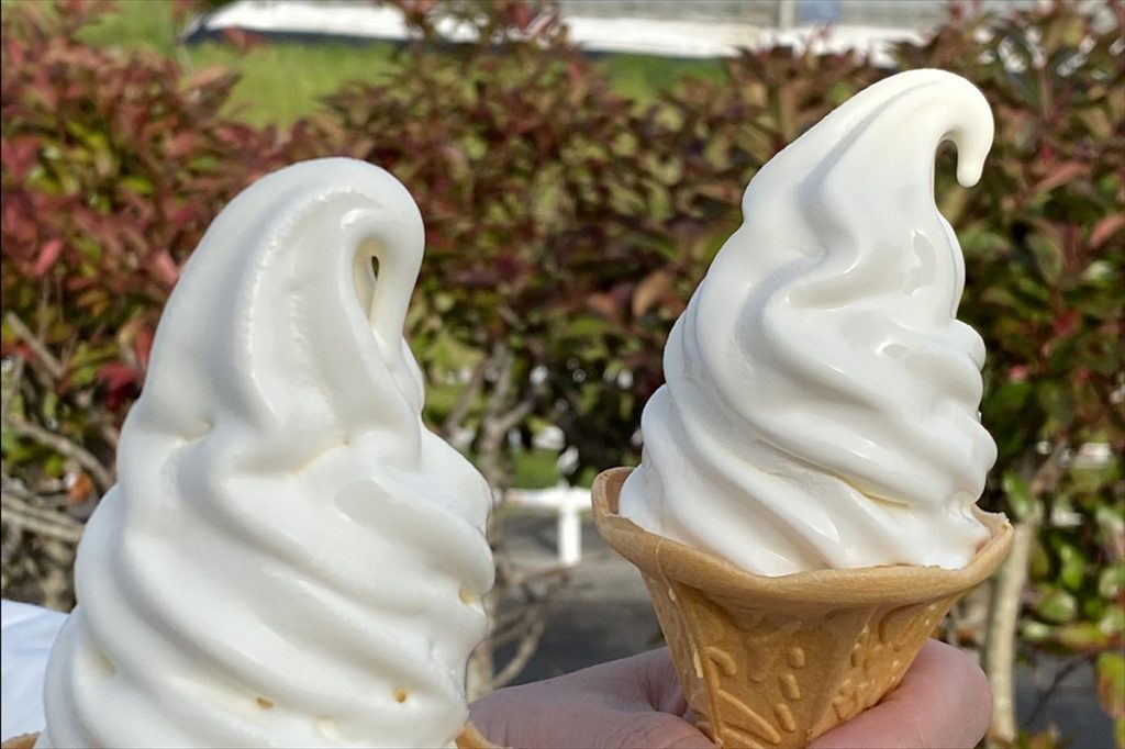 バニラソフトクリームは360円(税込み)