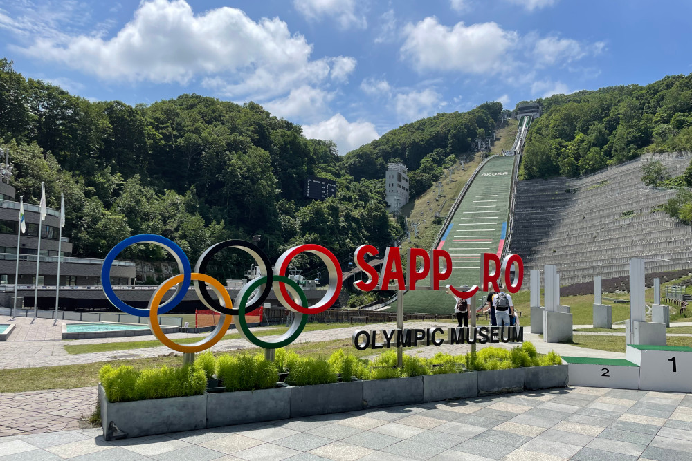 展望台まではリフトで往復できる