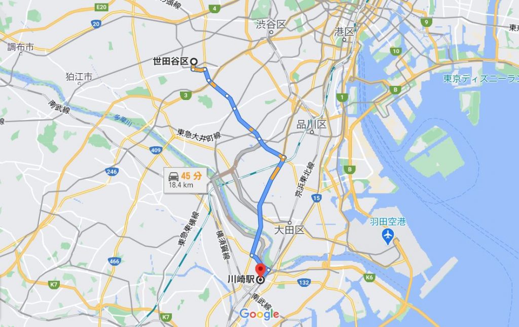 Googleマップなどで事前にルートの見当をつけておくと安心