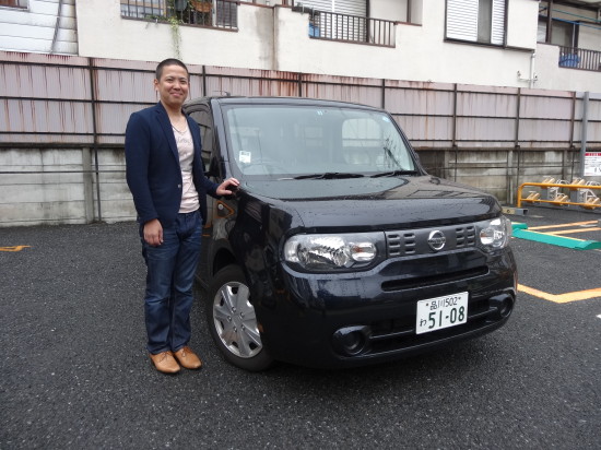 コンパクトで運転しやすいキューブと一緒に