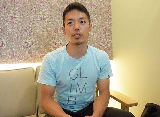 クライミングの日本代表チームで活躍する樋口さん