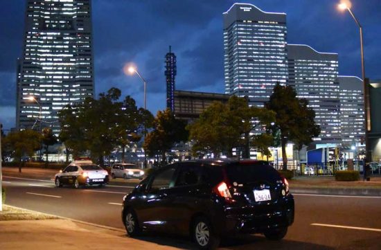 帰りは横浜の夜景を楽しみながらドライブ
