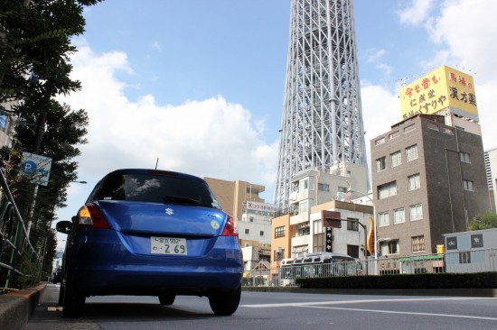 クルマに乗ってスカイツリーから少し離れてみよう