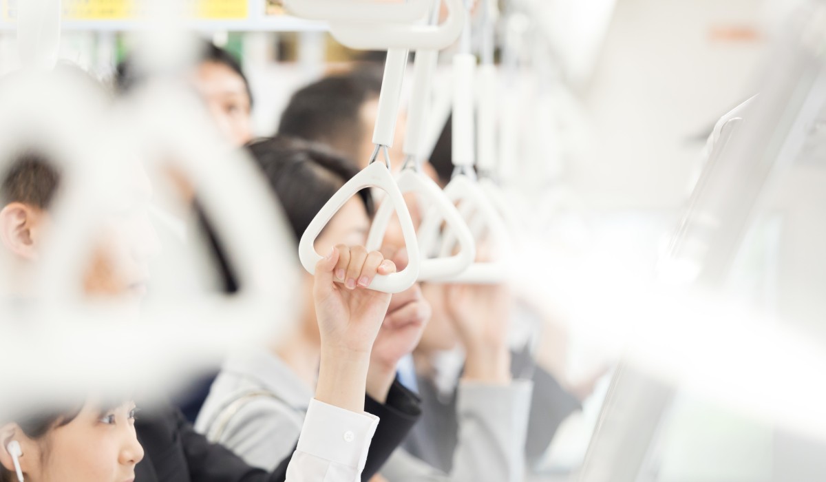 満員電車での通勤