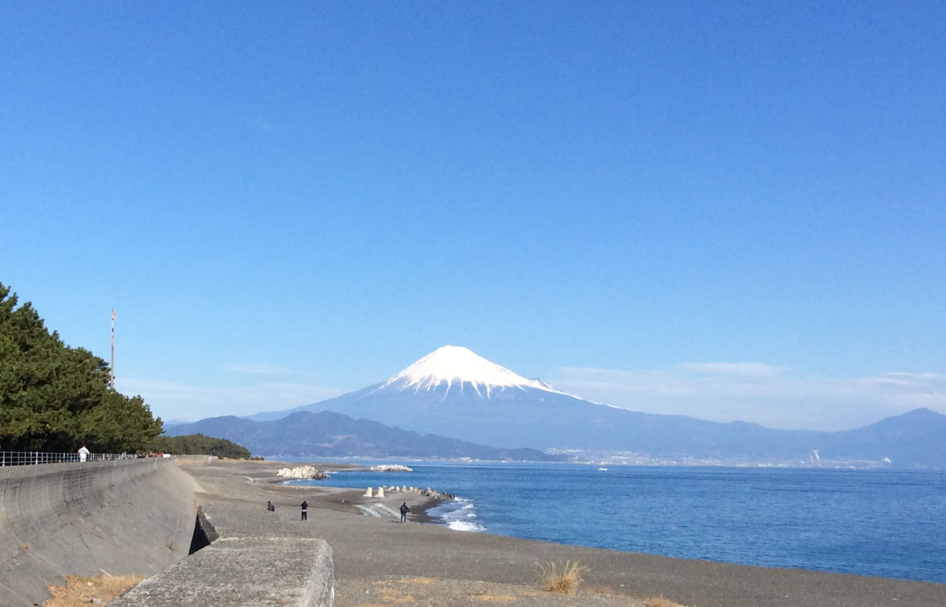 三保の松原からの富士山