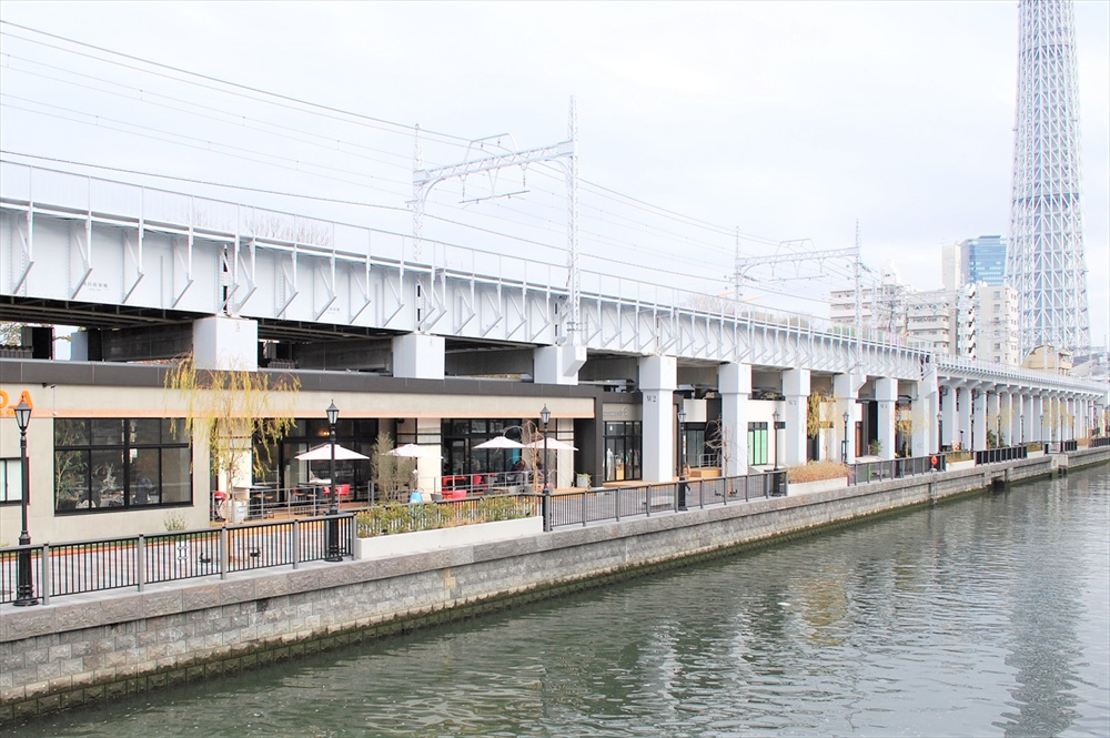 「東京ミズマチ」から「東京ソラマチ」までは徒歩10分ほどの距離