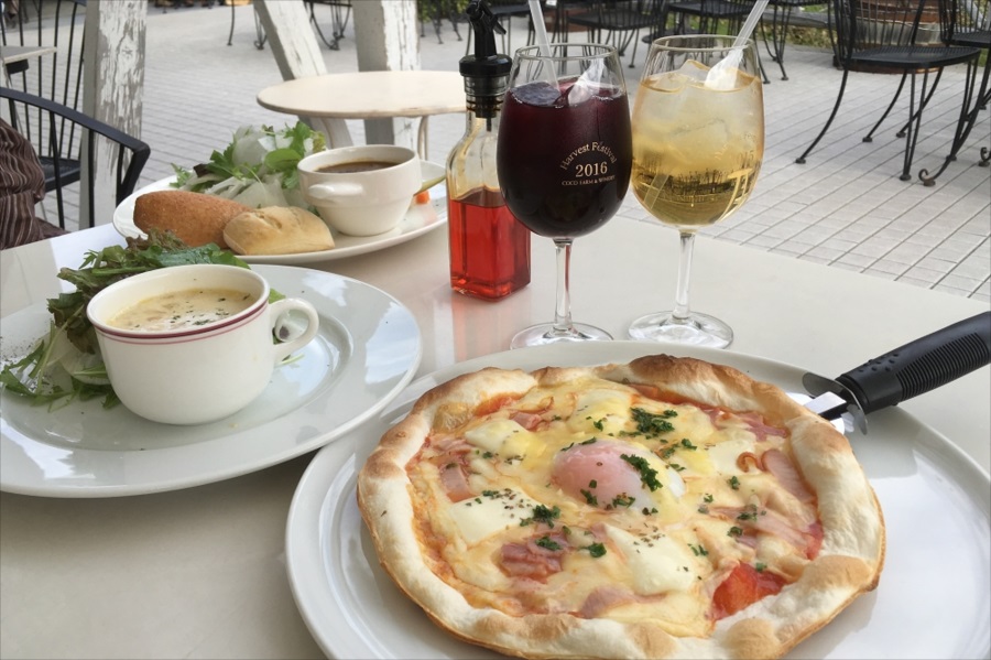 ピッツァランチについているチャウダーは具だくさんで、口当たりがとてもやさしい 