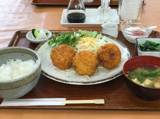 那須和牛のコロッケ定食をチョイス
