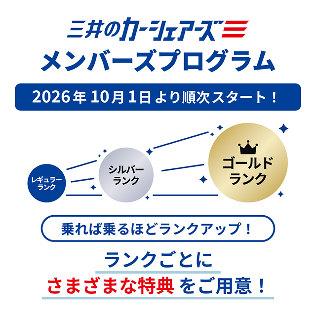 三井のカーシェアーズ メンバーズプログラム