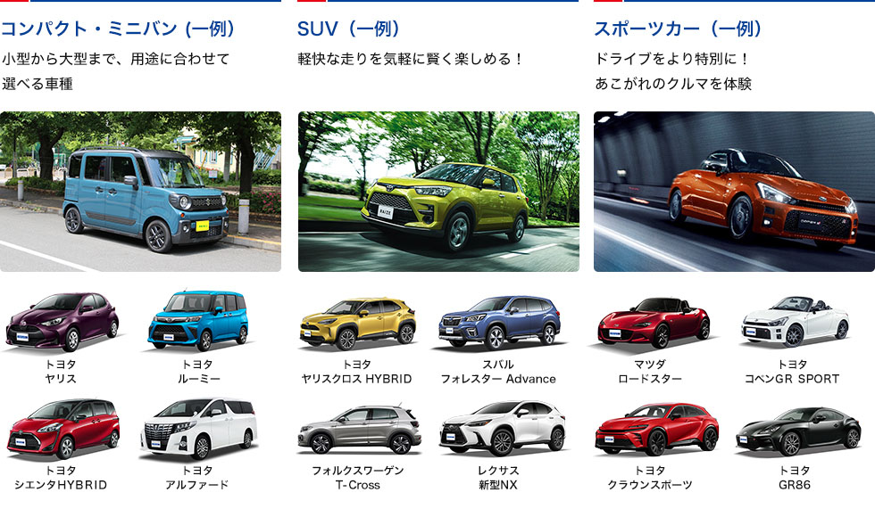 導入車（一例）