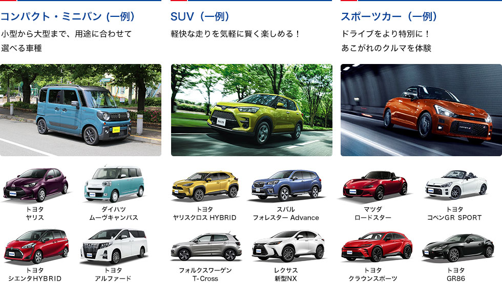導入車（一例）