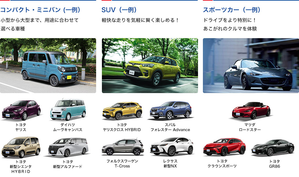 導入車（一例）